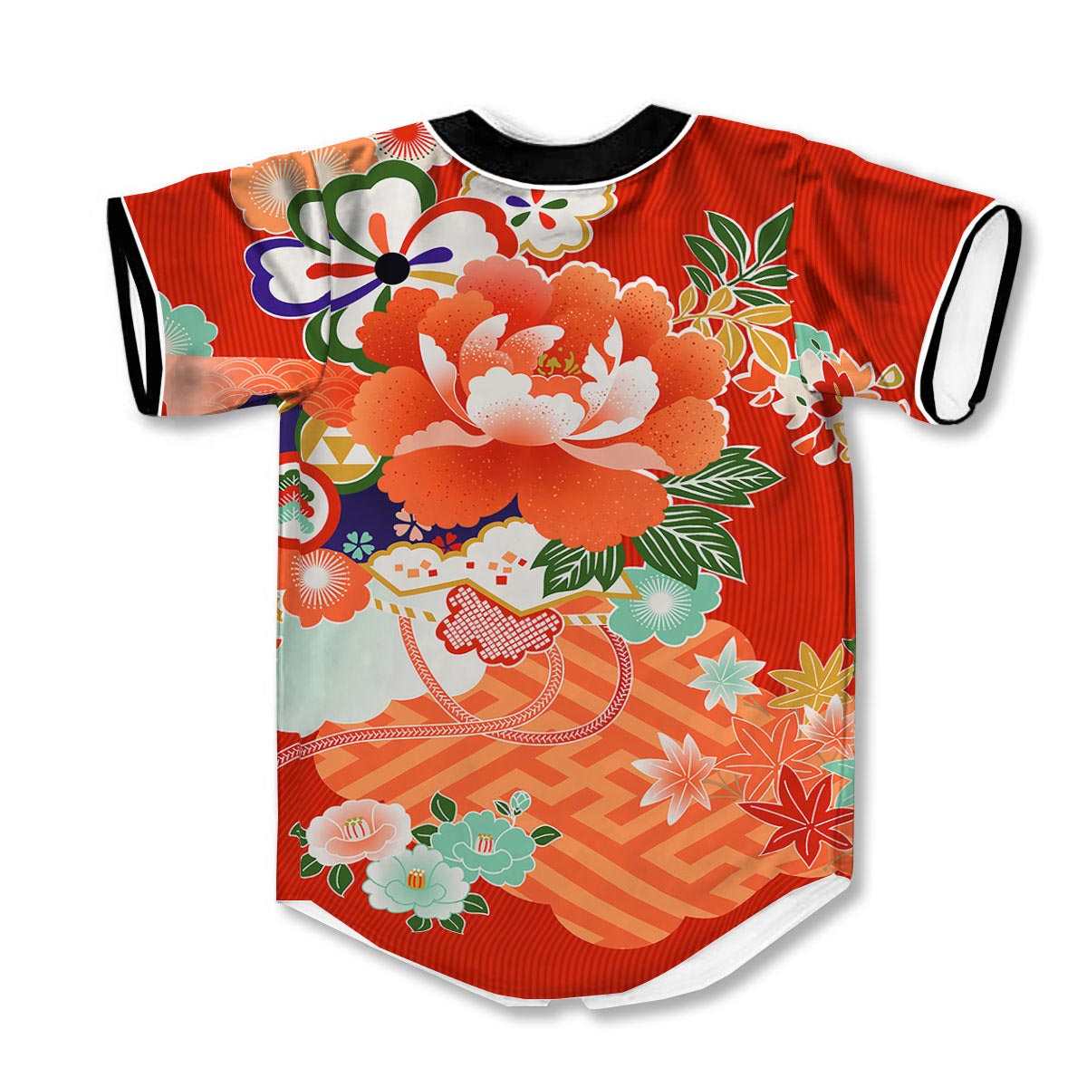 Flower Japanese 3d Print Full Size Baseball Jerseys