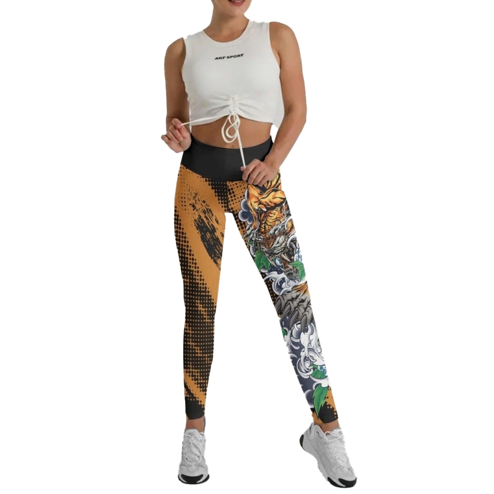 Flower Tiger Women Compression Legging