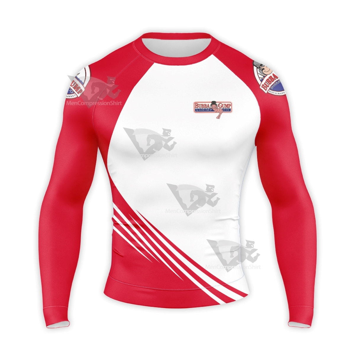 Forrest Gump Red Long Sleeve Compression Shirt