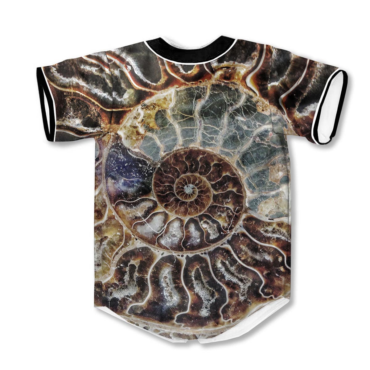 Fossil Ammonite 3d Print Full Size Baseball Jerseys