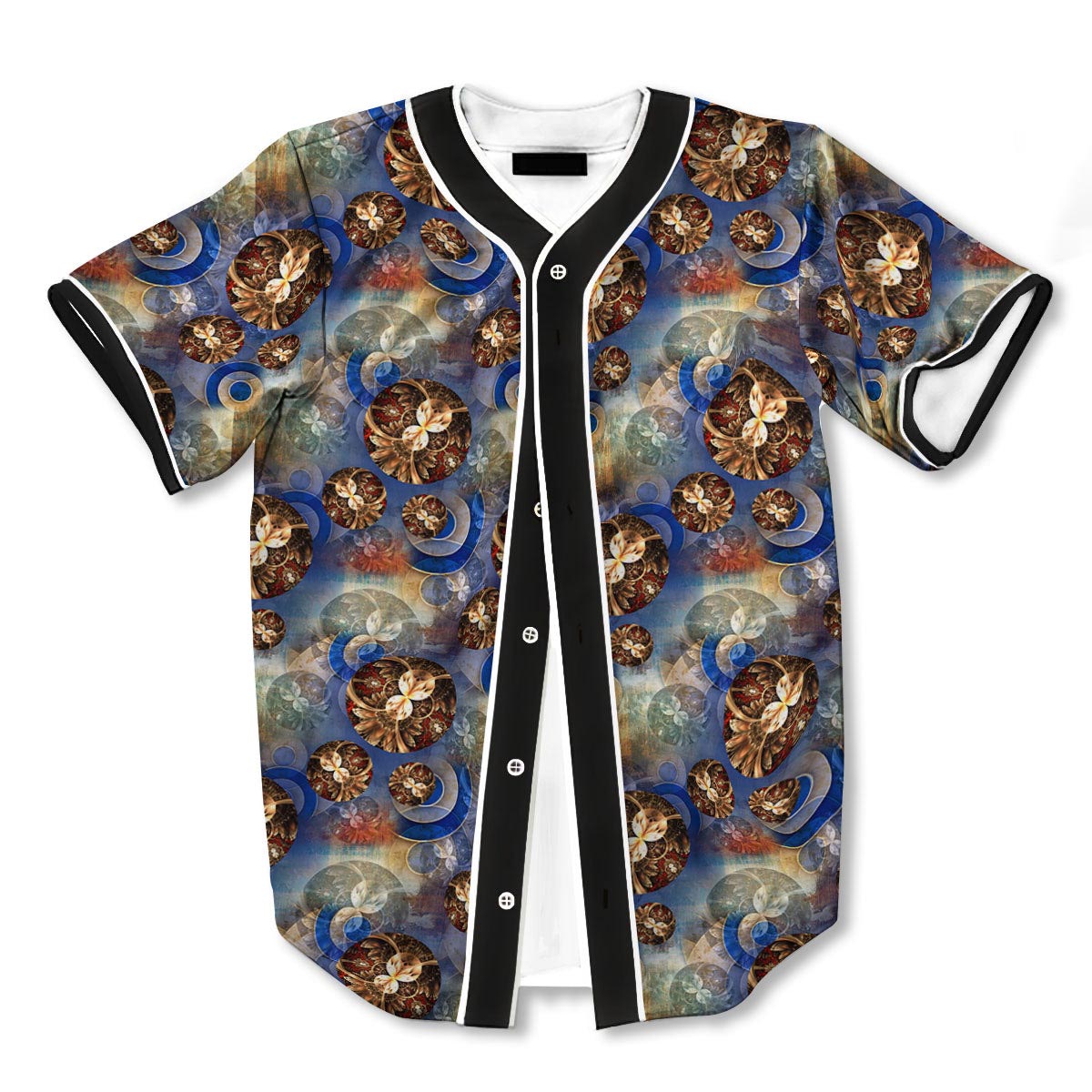 Fractal Abstract 3d Print Full Size Baseball Jerseys