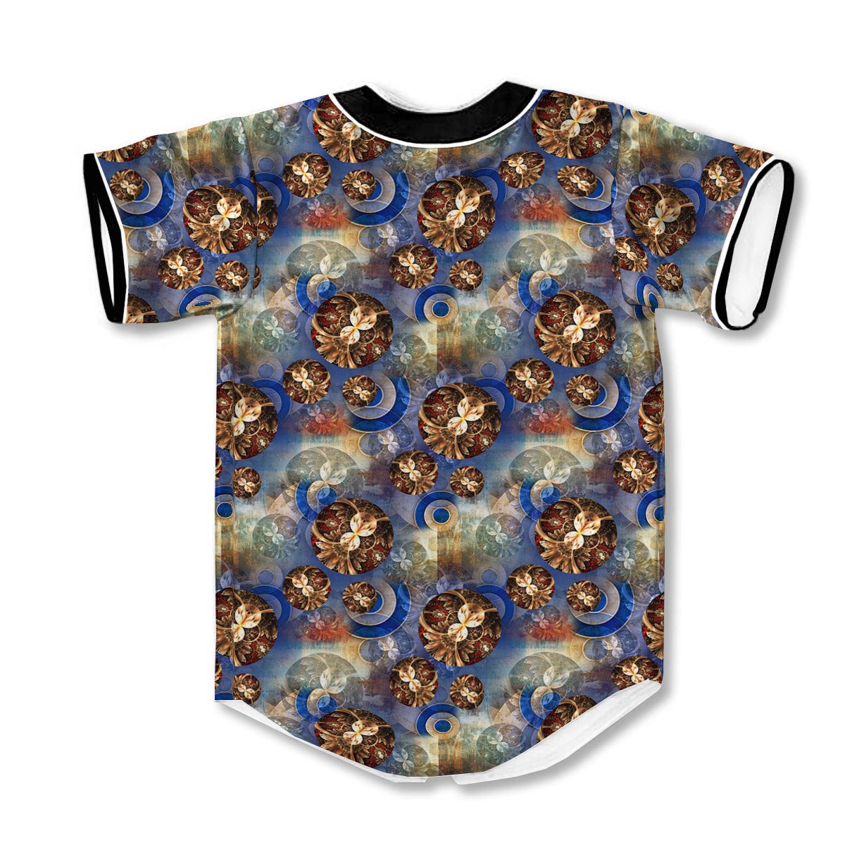 Fractal Abstract 3d Print Full Size Baseball Jerseys