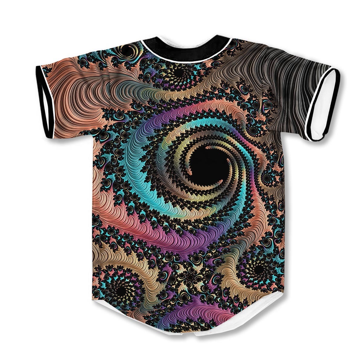 Fractal Trippy 3d Print Full Size Baseball Jerseys