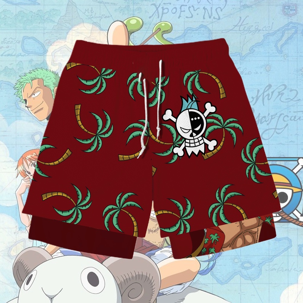 Franky Anime Shorts Compression Gym Shorts