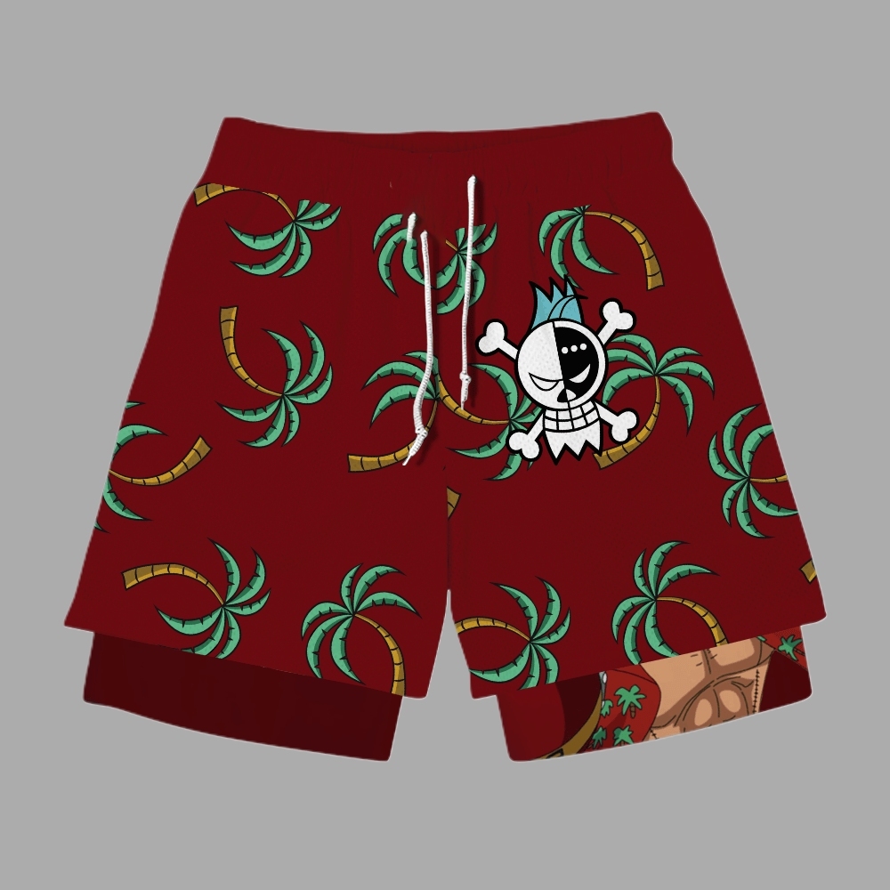 Franky Anime Shorts Compression Gym Shorts