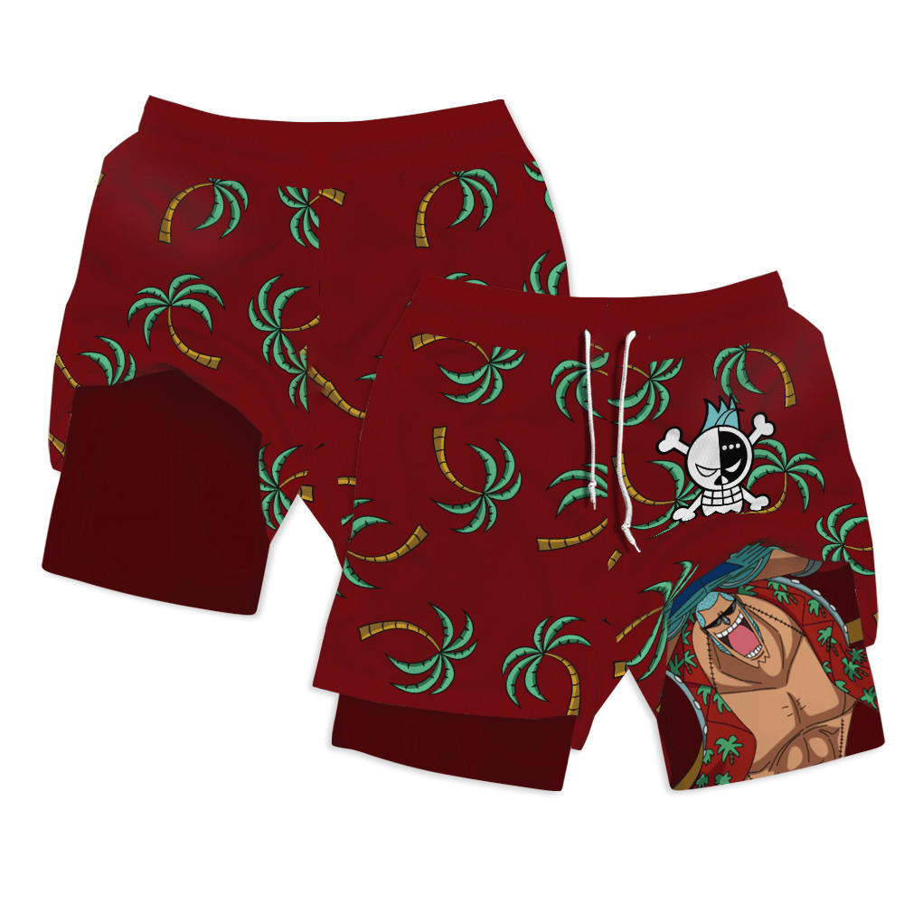 Franky Anime Shorts Compression Gym Shorts