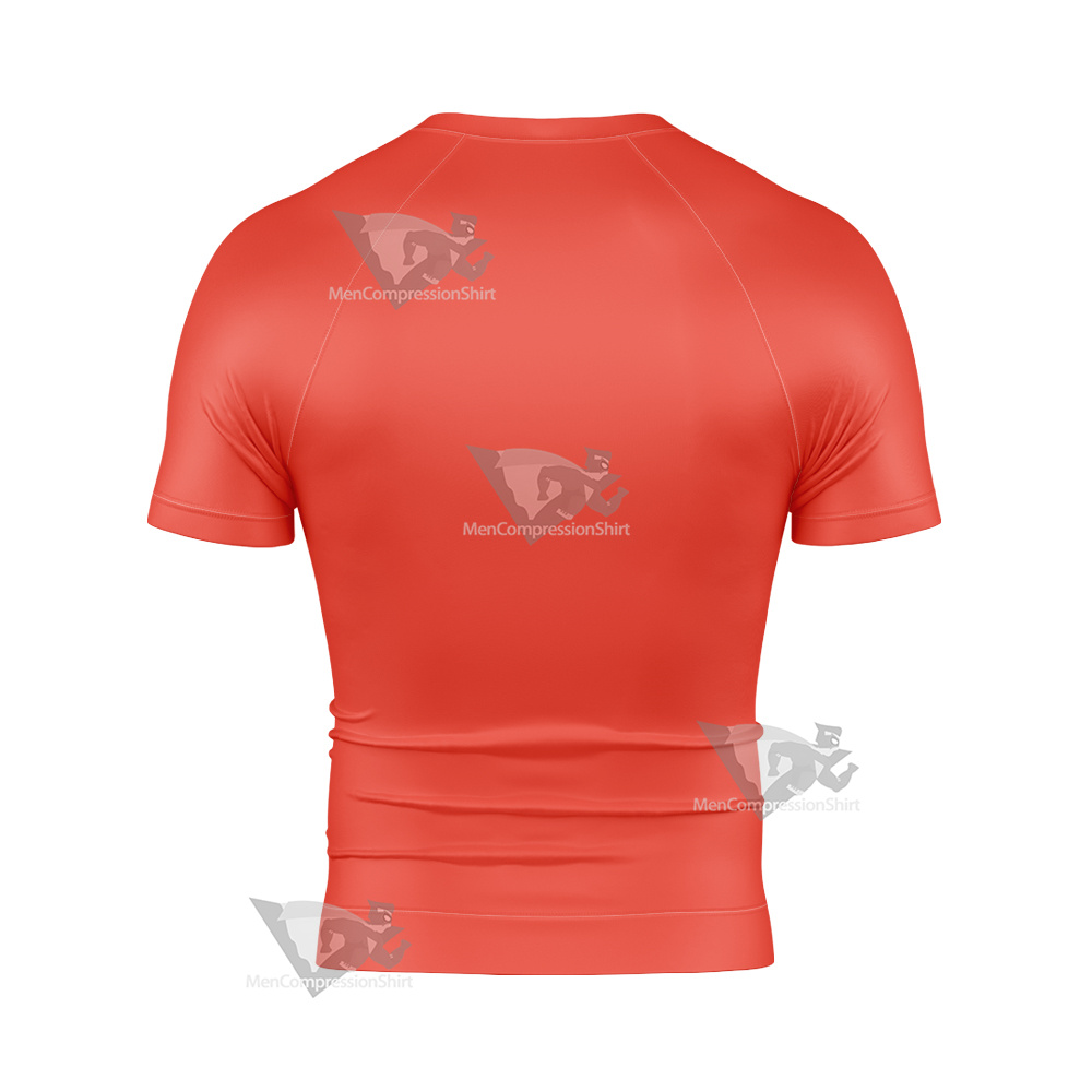 Freakazoid Red Cosplay Short Sleeve Compression Shirt