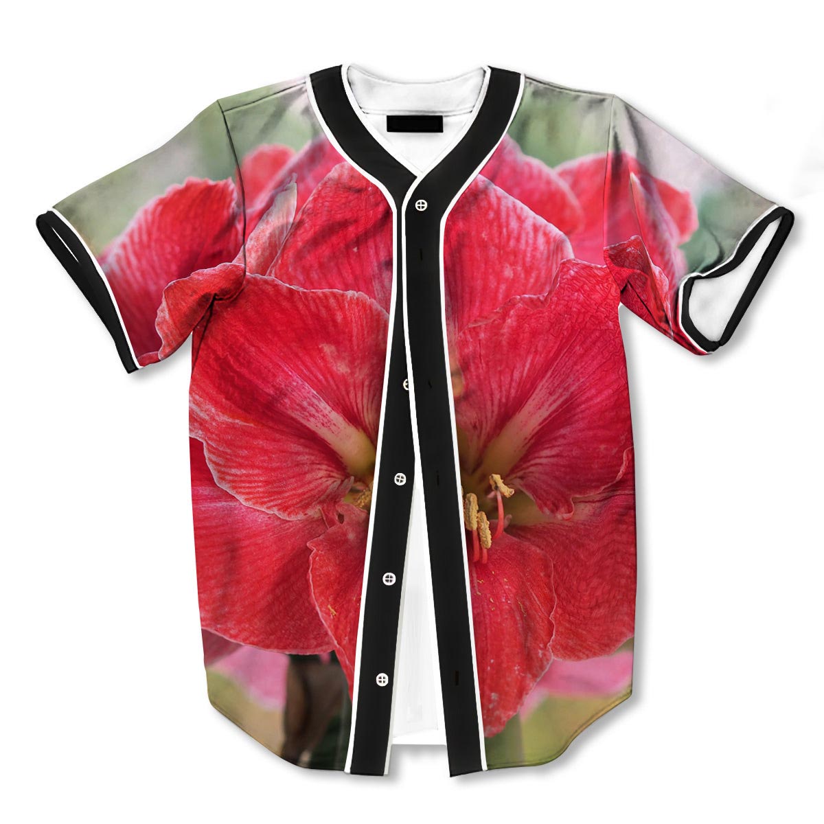 Fresh Amaryllis 3d Print Full Size Baseball Jerseys
