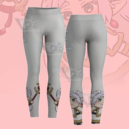 Frieren At The Funeral Chibi Od Thing Women Compression Legging-MensCompressionShirt
