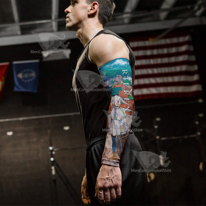 Frieren At The Funeral Comic Color Illustration Compression Arm Sleeve