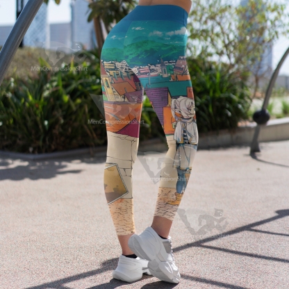 Frieren At The Funeral Comic Color Illustration Women Compression Legging-MensCompressionShirt