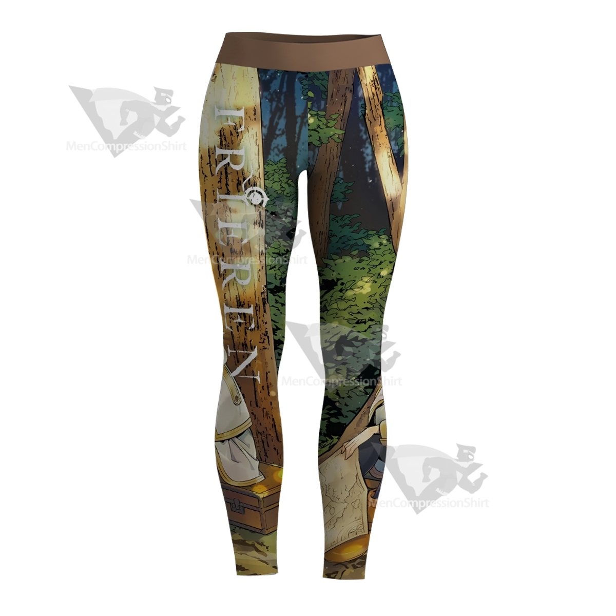 Frieren At The Funeral Comic Illustration Women Compression Legging-MensCompressionShirt