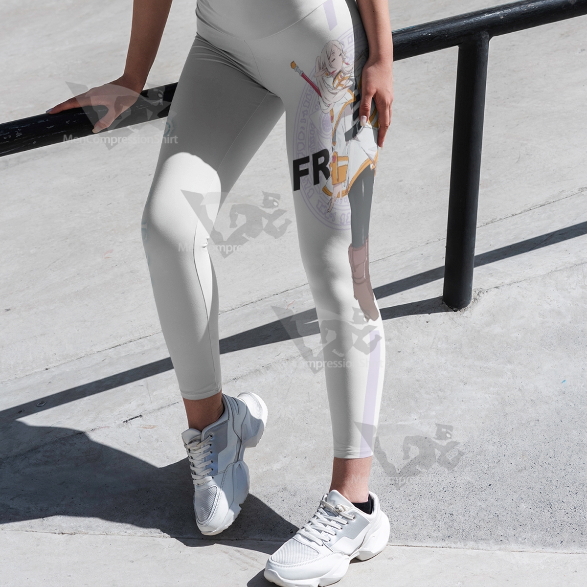 Frieren At The Funeral Drawing Magic Circle Women Compression Legging-MensCompressionShirt