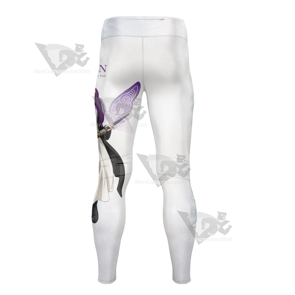 Frieren At The Funeral Fern Decoration Painting Men Compression Legging