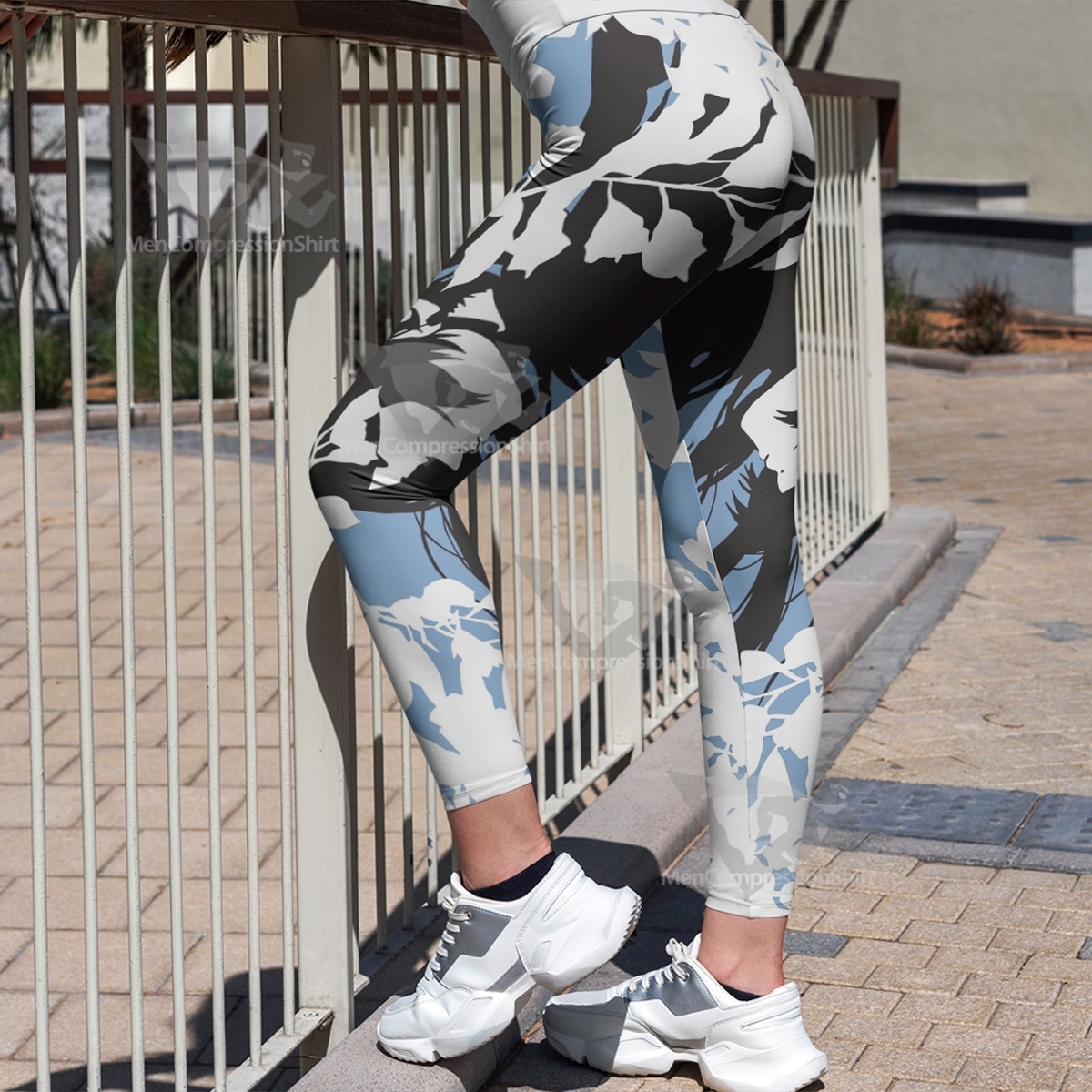Frieren At The Funeral Silhouette In Shade Women Compression Legging-MensCompressionShirt
