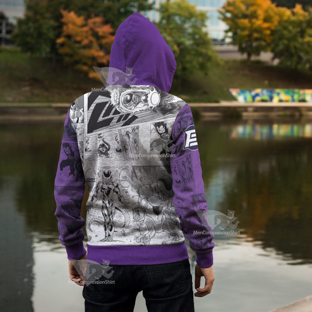 Frieza Dragon Ball Cosplay Zip Up Hoodie
