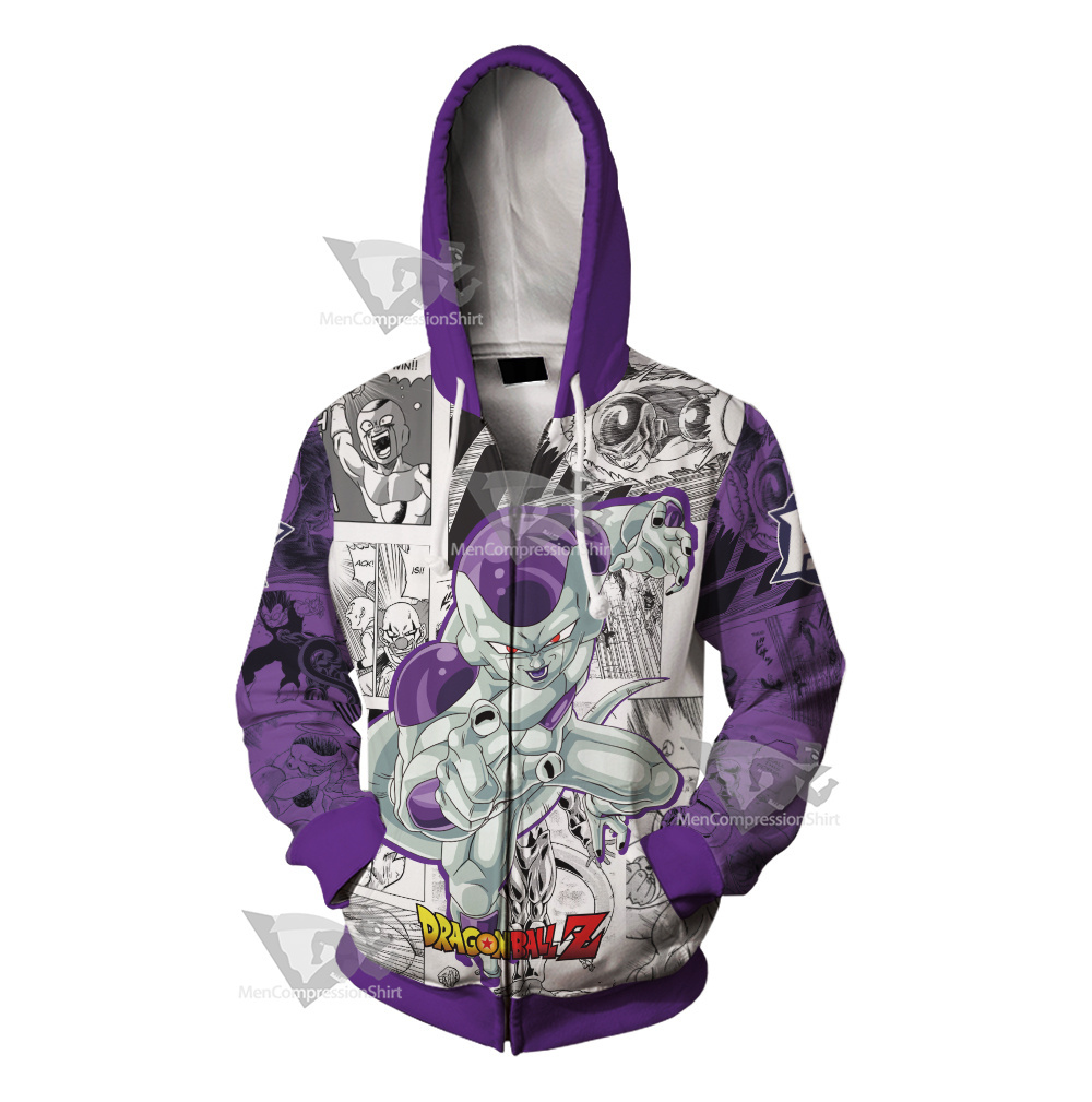 Frieza Dragon Ball Cosplay Zip Up Hoodie