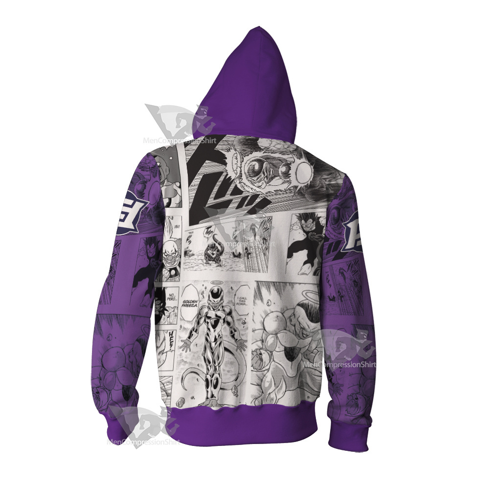 Frieza Dragon Ball Cosplay Zip Up Hoodie