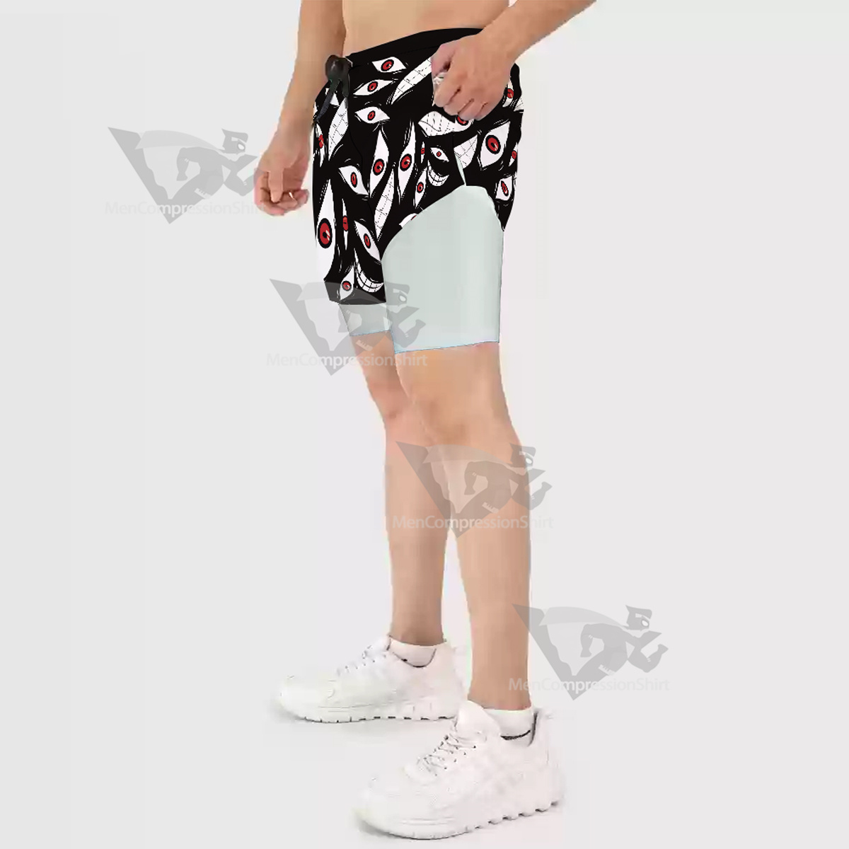 Fullmetal Alchemist Pride Black Men Compression Gym Short