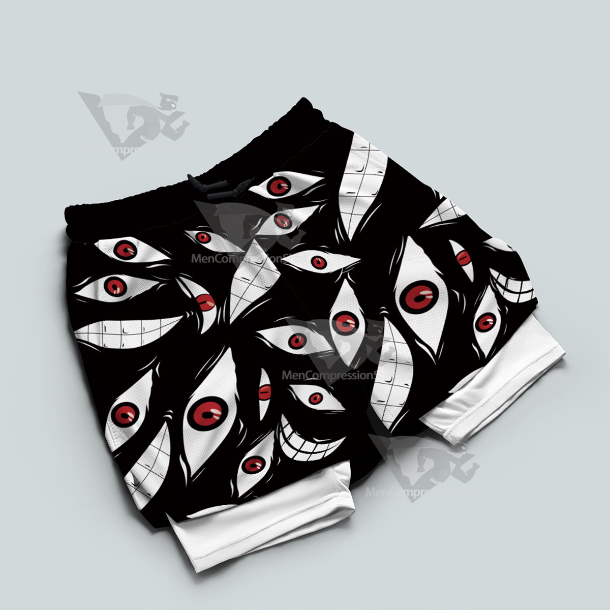 Fullmetal Alchemist Pride Black Men Compression Gym Short