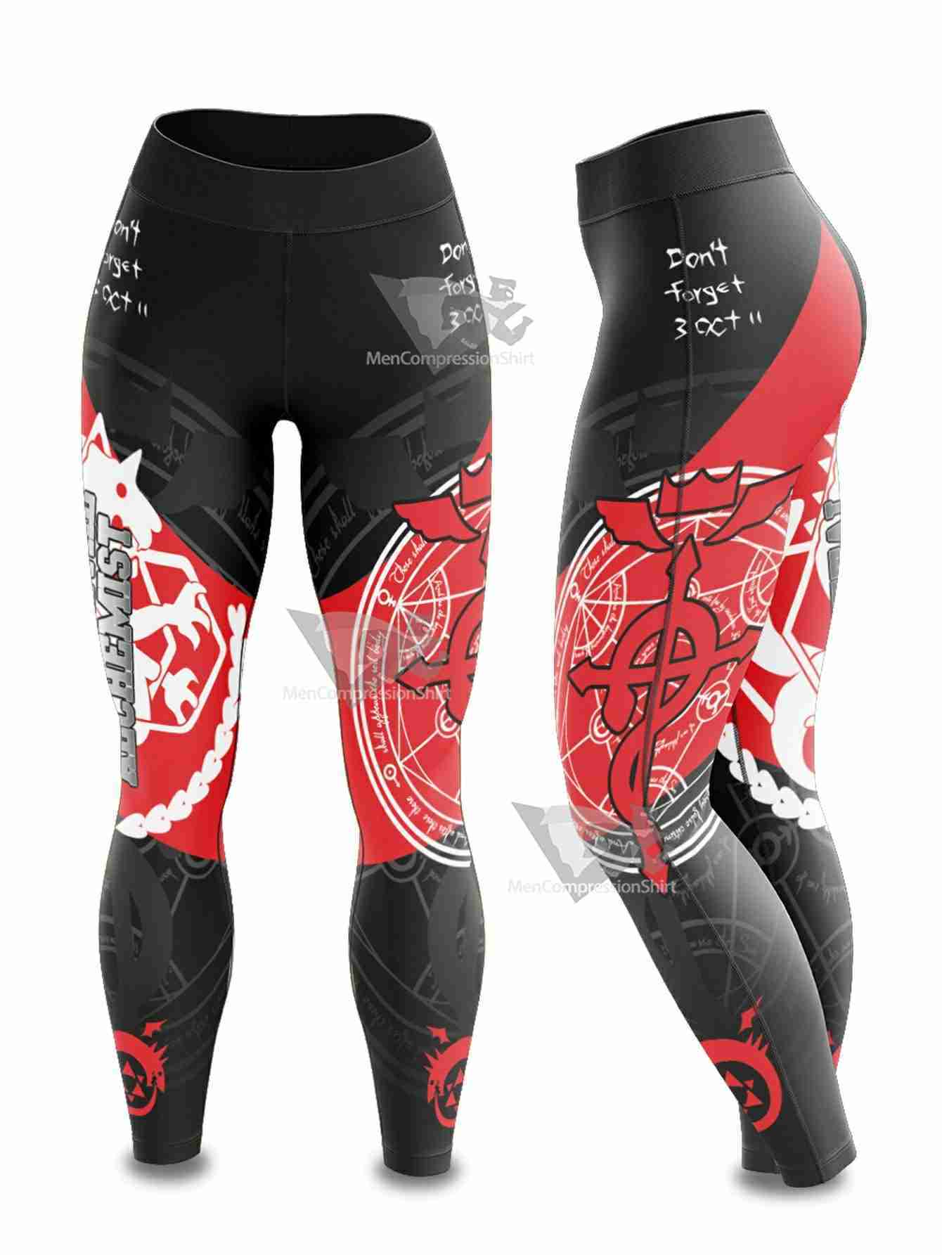 Fullmetal Alchemist Women Compression Leggings