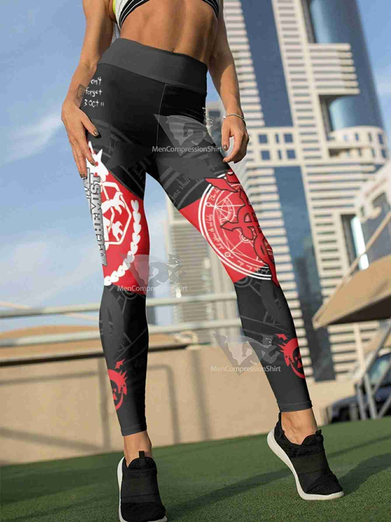 Fullmetal Alchemist Women Compression Leggings