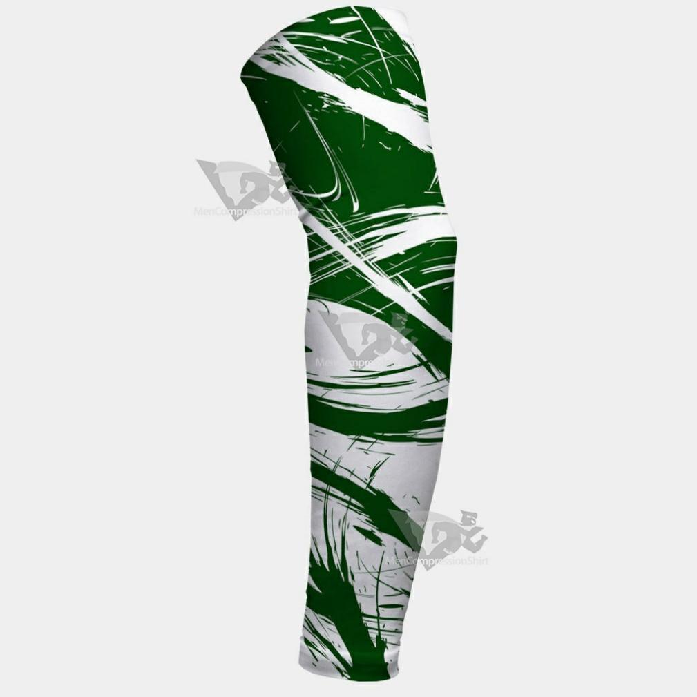 Fury Green and White Arm Sleeve
