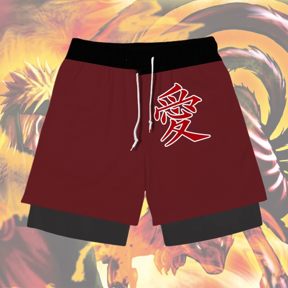 Gaara Anime Compression Gym Shorts