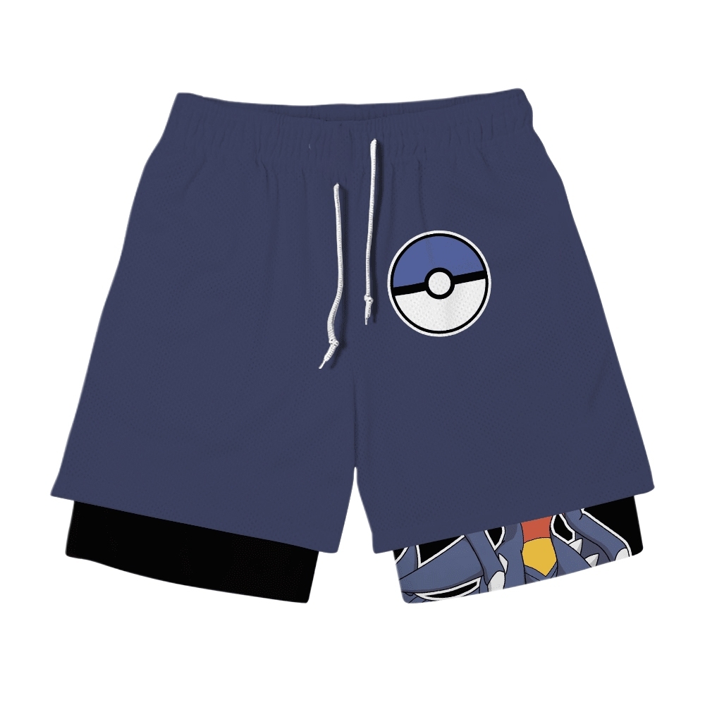 Garchomp Anime Shorts Compression Gym Shorts
