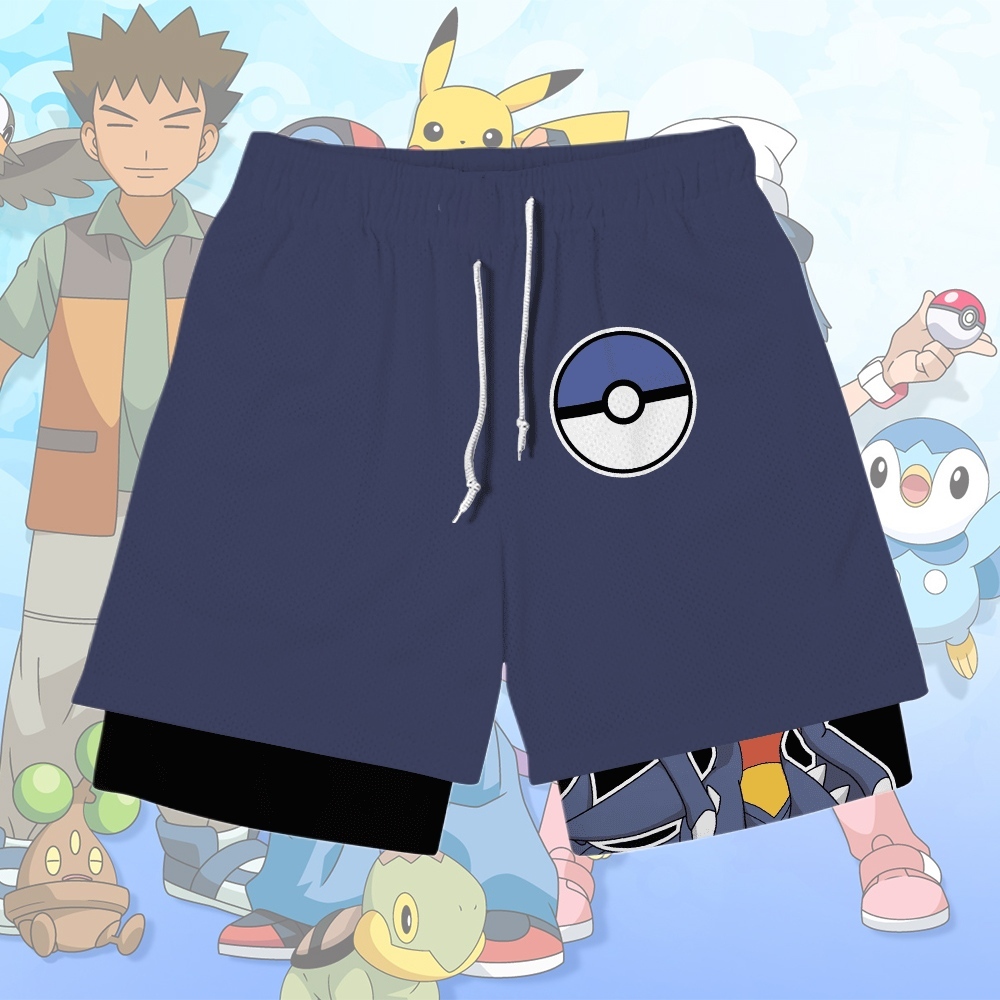 Garchomp Anime Shorts Compression Gym Shorts