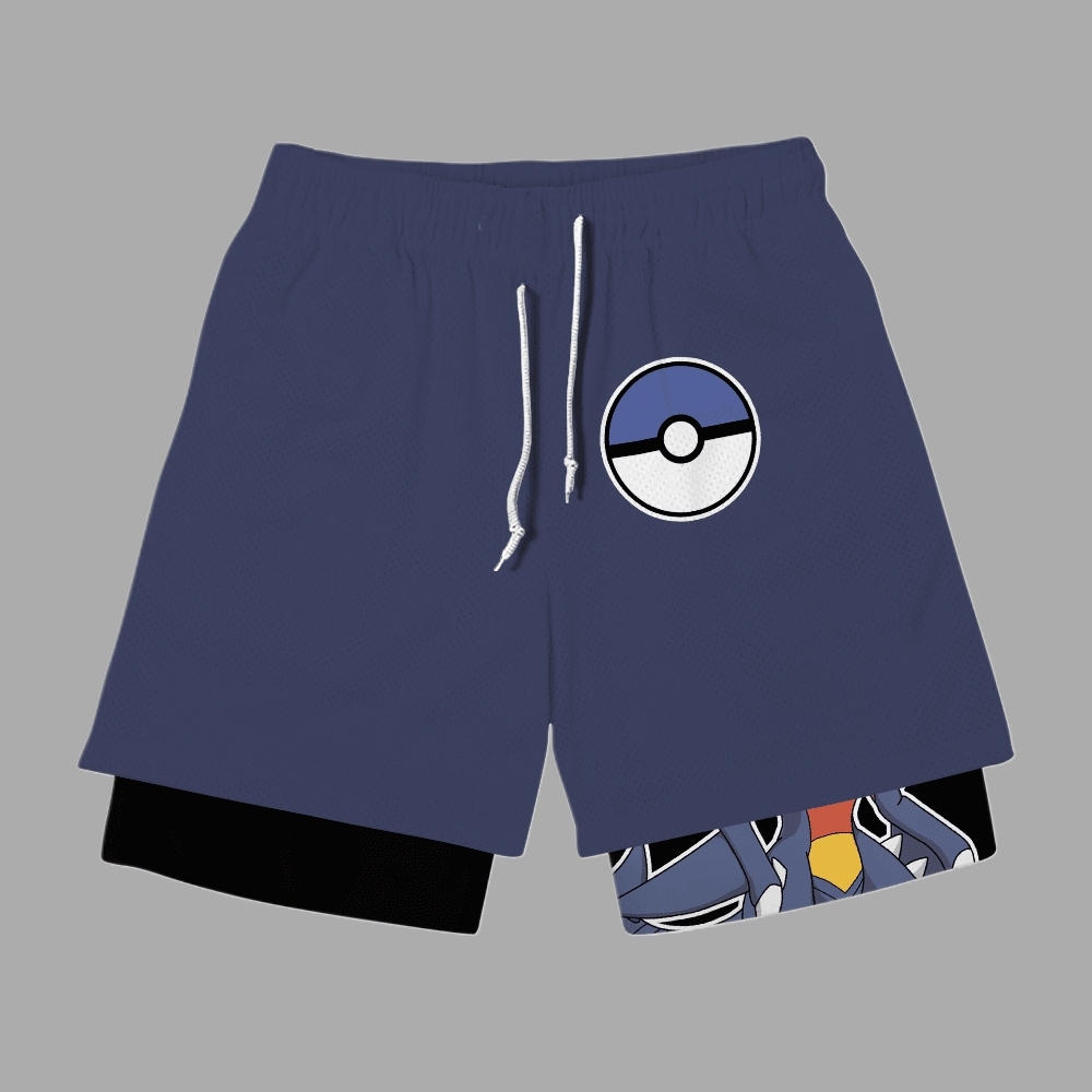Garchomp Anime Shorts Compression Gym Shorts