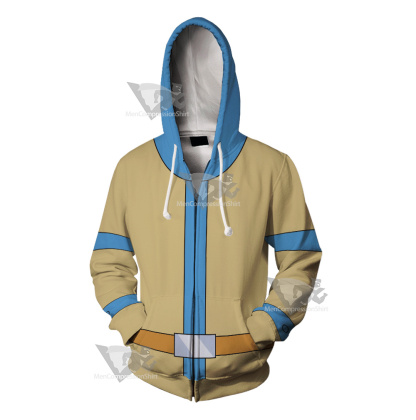 Generator Rex Bobo Haha Yellow Cosplay Zip Up Hoodie