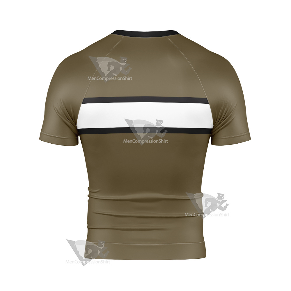 Generator Rex Noah White Line Cosplay Short Sleeve Compression Shirt