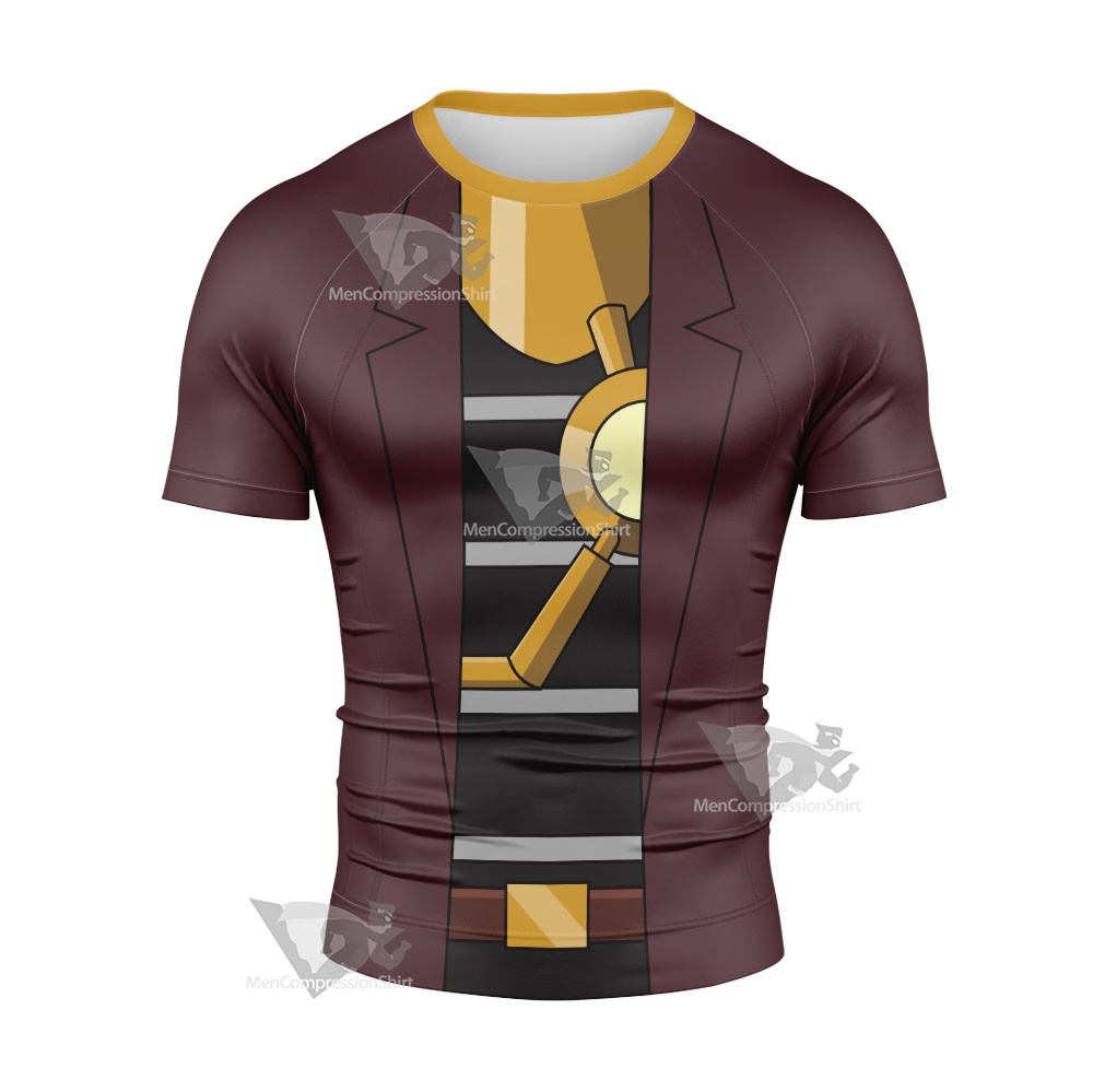 Generator Rex Van Kleiss Gold Cosplay Short Sleeve Compression Shirt
