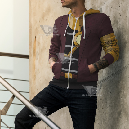Generator Rex Van Kleiss Gold Cosplay Zip Up Hoodie