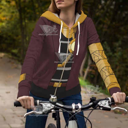 Generator Rex Van Kleiss Gold Cosplay Zip Up Hoodie