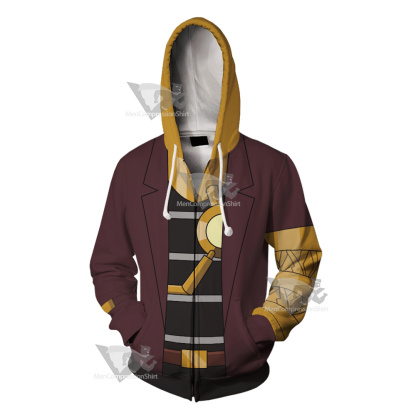 Generator Rex Van Kleiss Gold Cosplay Zip Up Hoodie