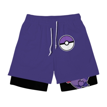 Gengar Anime Compression Gym Shorts