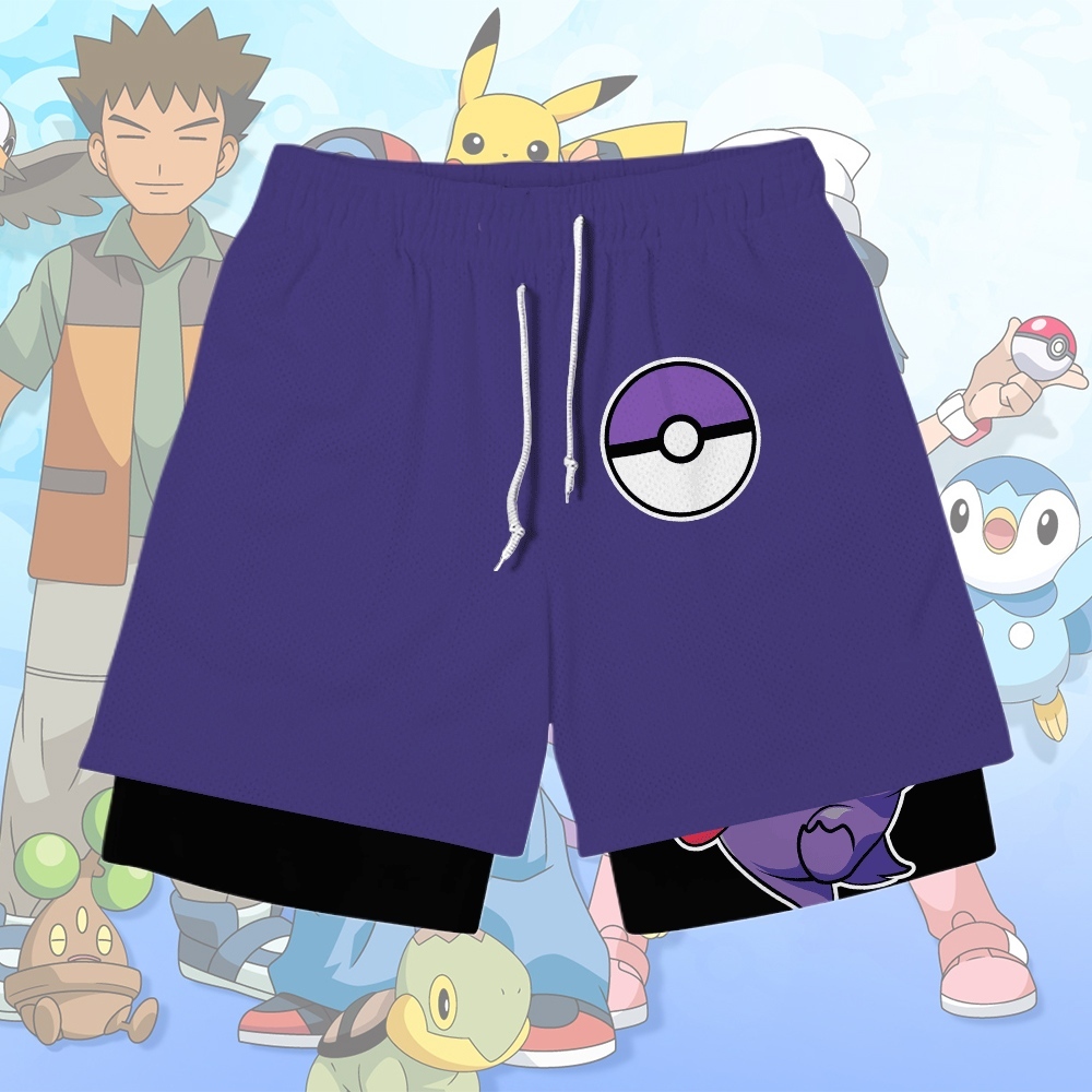 Gengar Anime Compression Gym Shorts