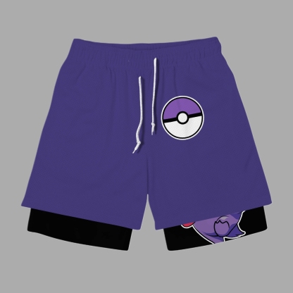 Gengar Anime Compression Gym Shorts