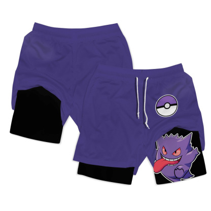 Gengar Anime Compression Gym Shorts