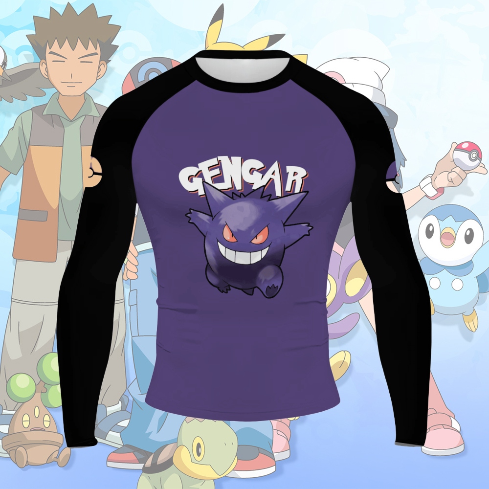 Gengar Men Long Sleeve Compression Shirt