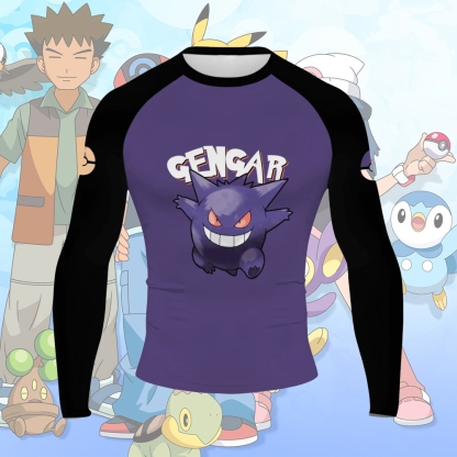 Gengar Men Long Sleeve Compression Shirt