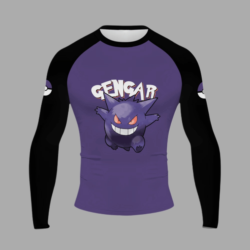 Gengar Men Long Sleeve Compression Shirt