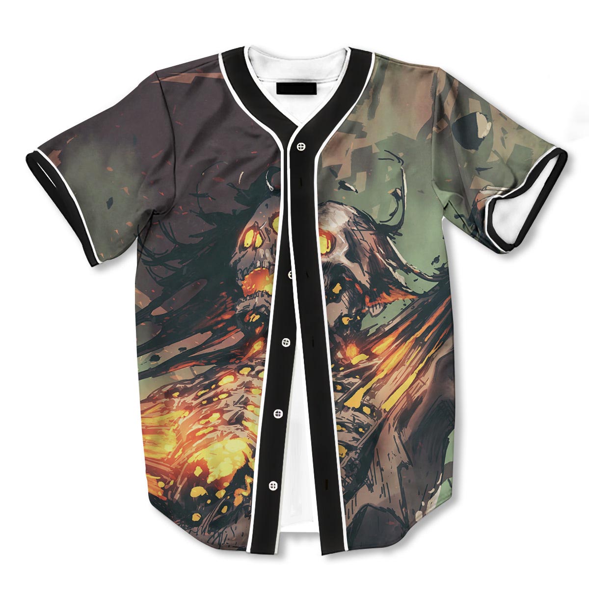 Ghost Skeleton 3d Print Full Size Baseball Jerseys