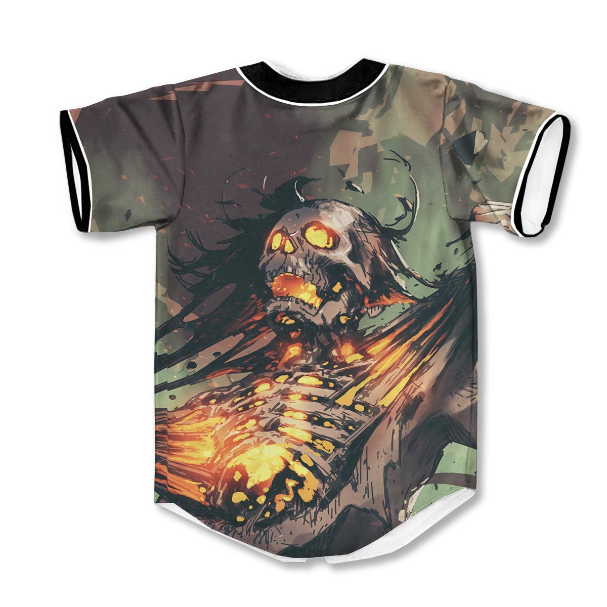 Ghost Skeleton 3d Print Full Size Baseball Jerseys