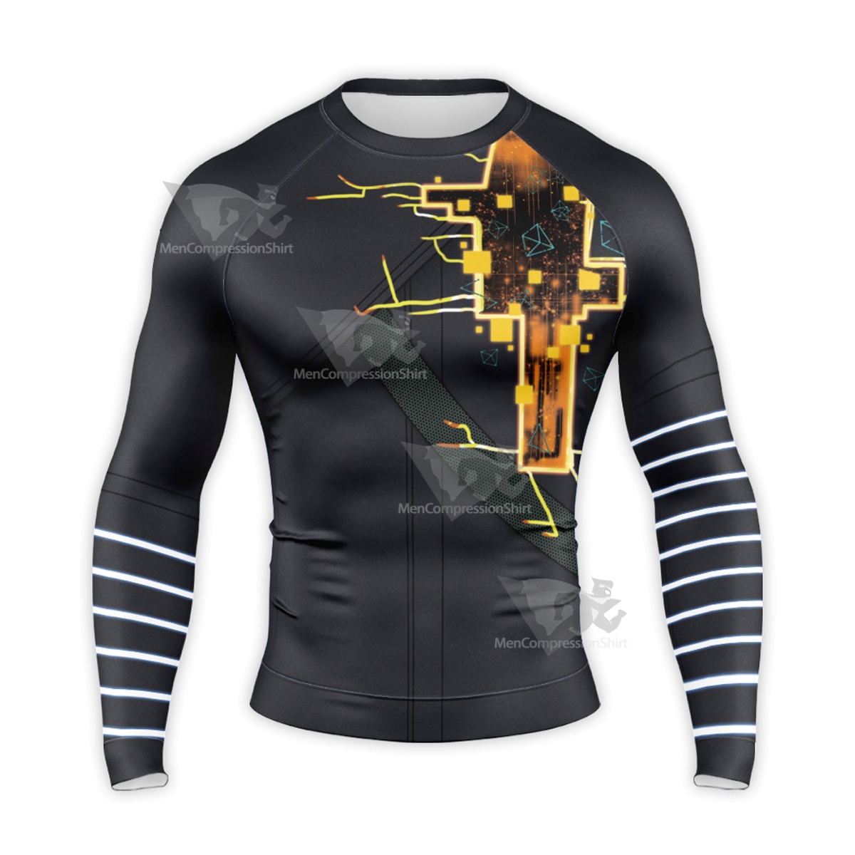 Ghostwire Tokyo Hannya Long Sleeve Compression Shirt