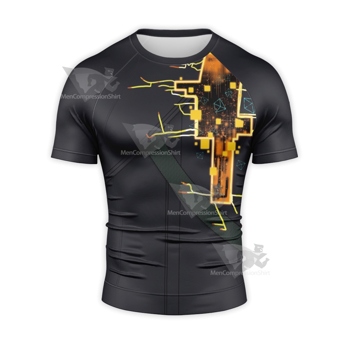 Ghostwire Tokyo Hannya Short Sleeve Compression Shirt