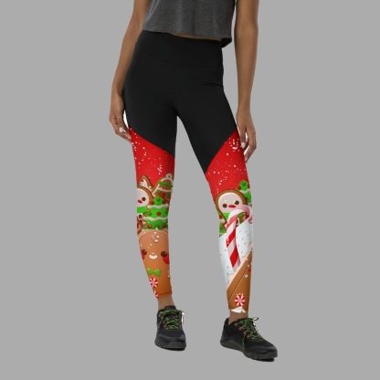 Gingerbread Man Women Compression Legging