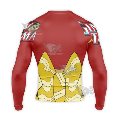 Gintama Kagura Red Long Sleeve Compression Shirt